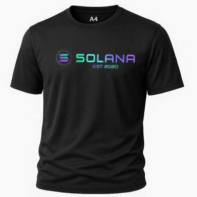 Solana Sol Coin Crypto Logo Blockchain Solana Performance Shirt