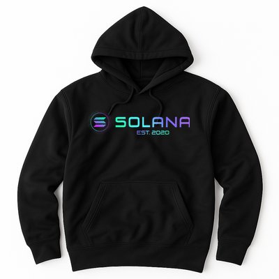 Solana Sol Coin Crypto Logo Blockchain Solana Hoodie