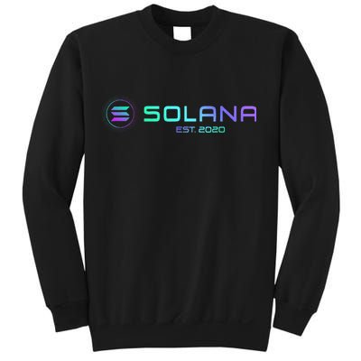 Solana Sol Coin Crypto Logo Blockchain Solana Sweatshirt