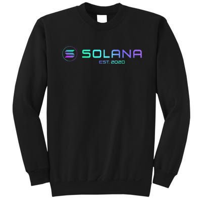 Solana Sol Coin Crypto Logo Blockchain Solana Sweatshirt