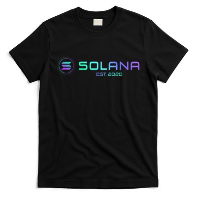 Solana Sol Coin Crypto Logo Blockchain Solana T-Shirt