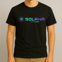 Solana Sol Coin Crypto Logo Blockchain Solana T-Shirt