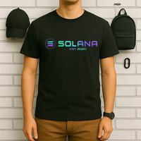 Solana Sol Coin Crypto Logo Blockchain Solana T-Shirt