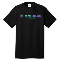 Solana Sol Coin Crypto Logo Blockchain Solana Tall T-Shirt