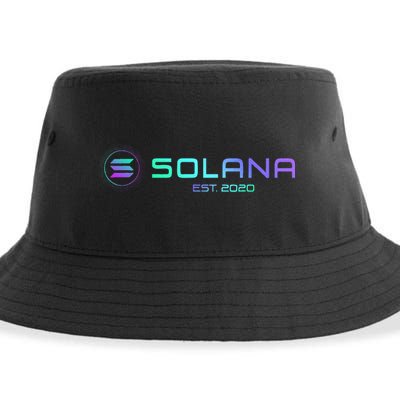 Solana Sol Coin Crypto Logo Blockchain Solana Sustainable Bucket Hat