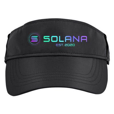 Solana Sol Coin Crypto Logo Blockchain Solana Adult Drive Performance Visor