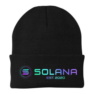 Solana Sol Coin Crypto Logo Blockchain Solana Beanie