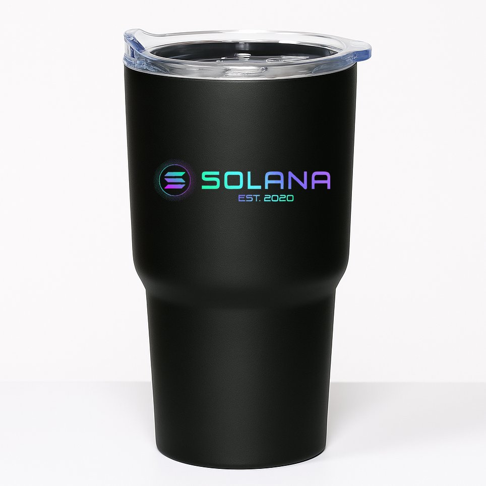 Solana Sol Coin Crypto Logo Blockchain Solana Tumbler
