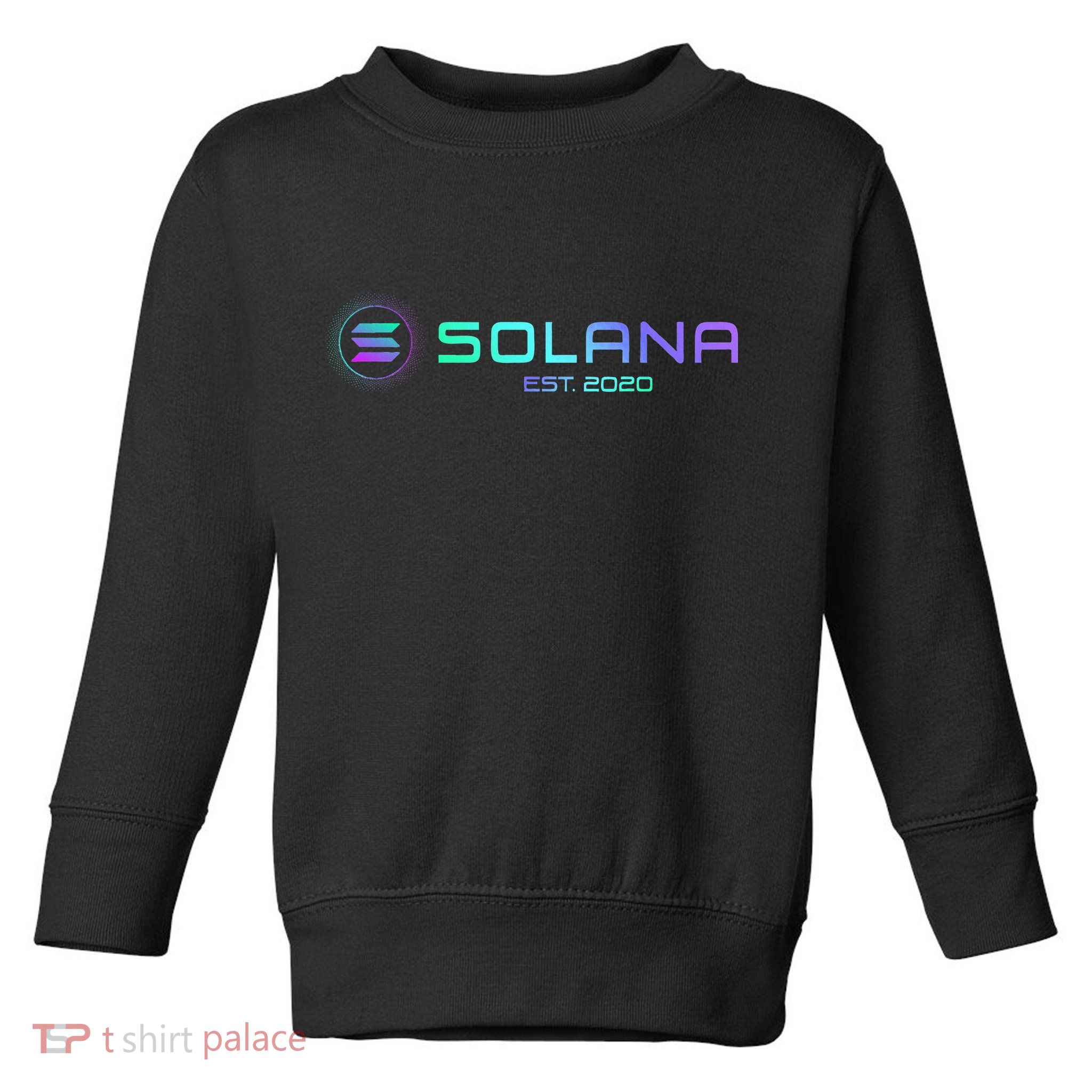 Solana Sol Coin Crypto Logo Blockchain Solana Toddler Sweatshirt