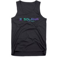 Solana Sol Coin Crypto Logo Blockchain Solana Tank Top