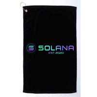 Solana Sol Coin Crypto Logo Blockchain Solana Golf Towel