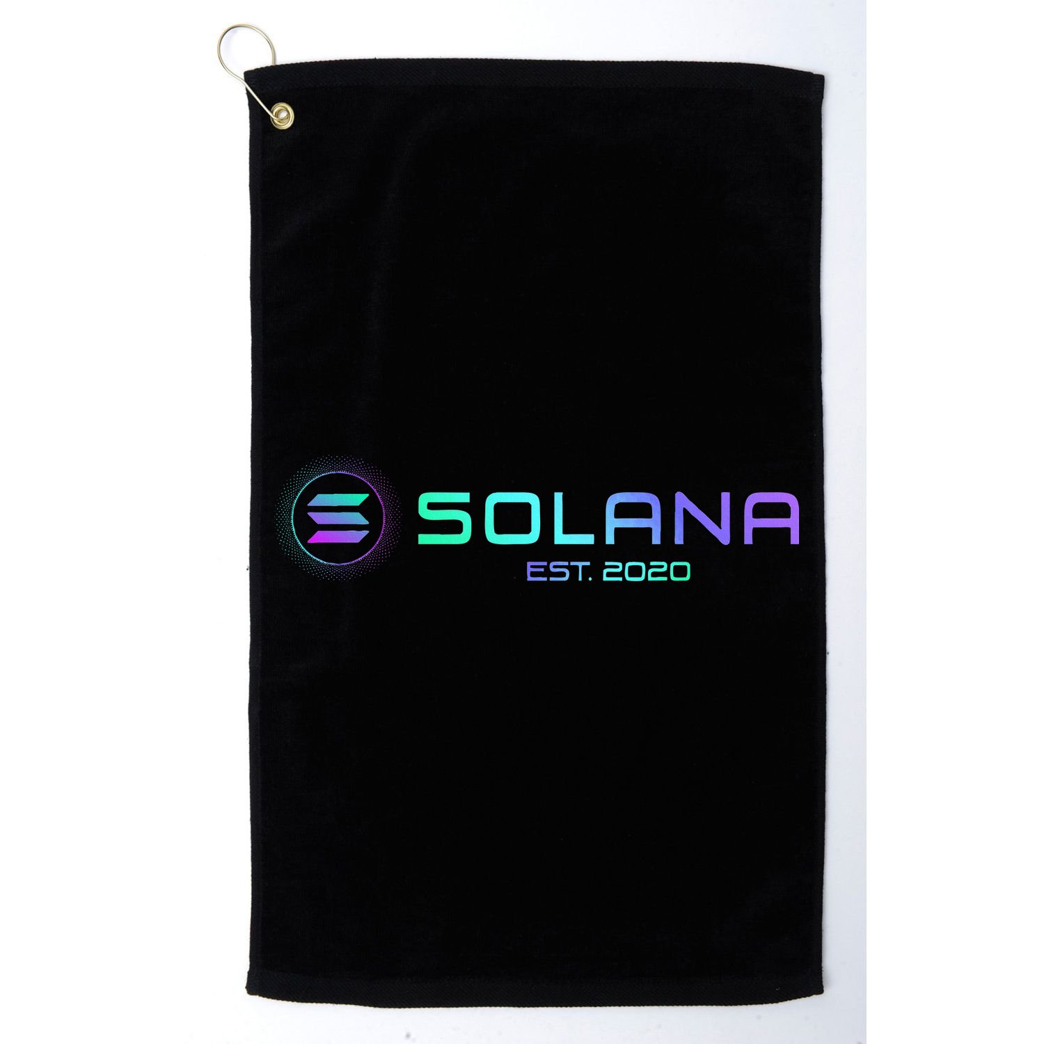 Solana Sol Coin Crypto Logo Blockchain Solana Golf Towel