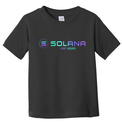 Solana Sol Coin Crypto Logo Blockchain Solana Toddler T-Shirt