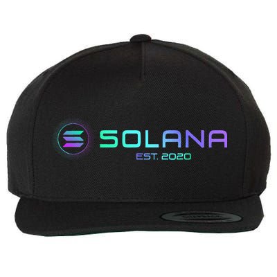 Solana Sol Coin Crypto Logo Blockchain Solana Wool Snapback Cap