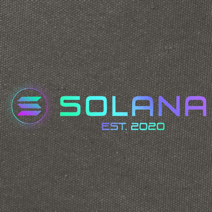 Solana Sol Coin Crypto Logo Blockchain Solana Cotton Canvas Backpack