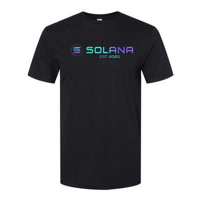 Solana Sol Coin Crypto Logo Blockchain Solana Softstyle CVC T-Shirt