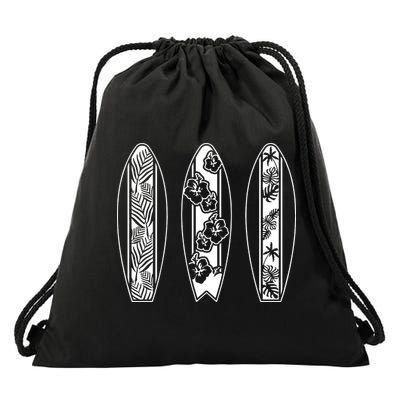 Surfing Surfboard Classic Retro Surfboarder Surfer Surf Life Drawstring Bag