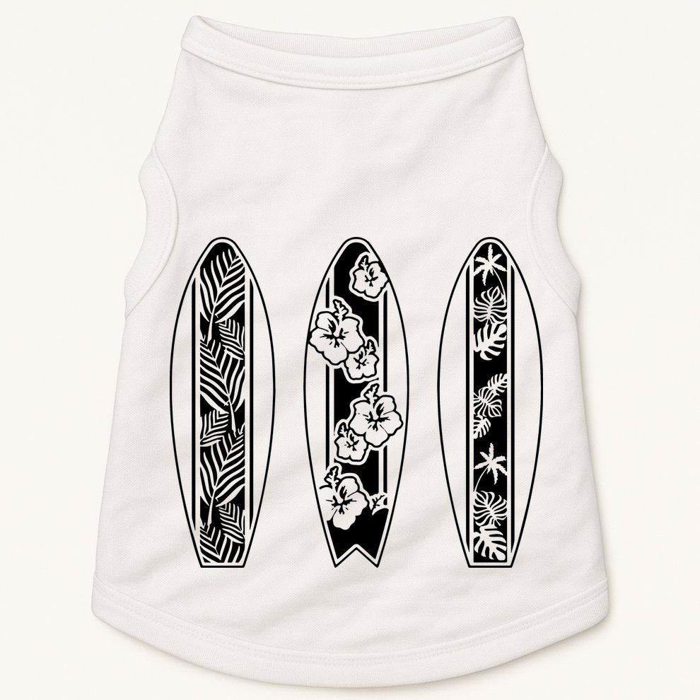 Surfing Surfboard Classic Retro Surfboarder Surfer Surf Life Doggie Tank