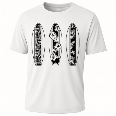 Surfing Surfboard Classic Retro Surfboarder Surfer Surf Life Performance Shirt