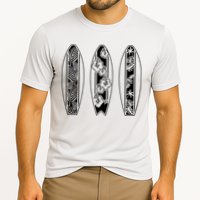 Surfing Surfboard Classic Retro Surfboarder Surfer Surf Life Cooling Performance Crew T-Shirt