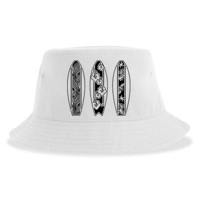Surfing Surfboard Classic Retro Surfboarder Surfer Surf Life Sustainable Bucket Hat