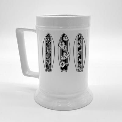 Surfing Surfboard Classic Retro Surfboarder Surfer Surf Life Beer Stein