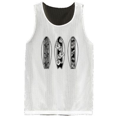 Surfing Surfboard Classic Retro Surfboarder Surfer Surf Life Mesh Reversible Basketball Jersey Tank