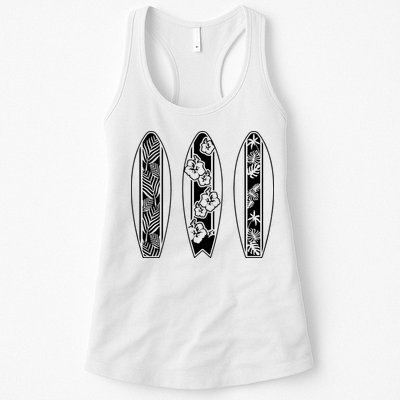 Surfing Surfboard Classic Retro Surfboarder Surfer Surf Life Womens Tank Top