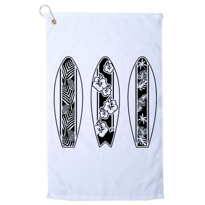 Surfing Surfboard Classic Retro Surfboarder Surfer Surf Life Golf Towel