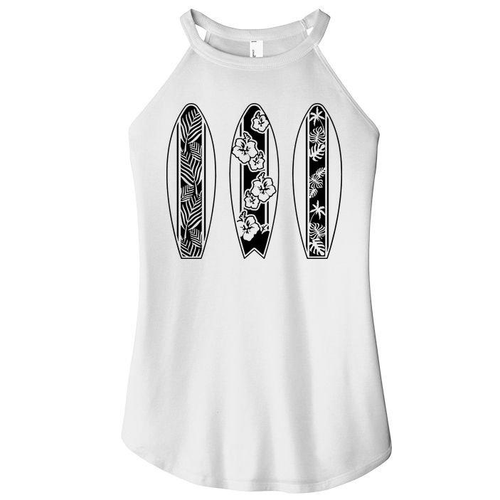 Surfing Surfboard Classic Retro Surfboarder Surfer Surf Life Women's Perfect Tri Rocker Tank