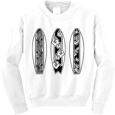 Surfing Surfboard Classic Retro Surfboarder Surfer Surf Life Kids Sweatshirt