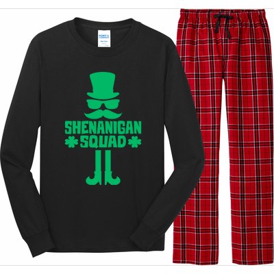 Shenanigans Squad Cute Gift St Patrick's Day Gift Long Sleeve Pajama Set