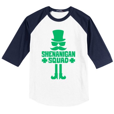 Shenanigans Squad Cute Gift St Patrick's Day Gift Baseball Sleeve Shirt