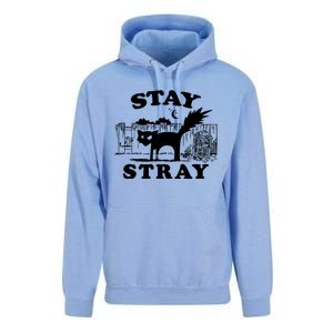 Stay Stray Cat Funny Black Cats Adventure Unisex Surf Hoodie