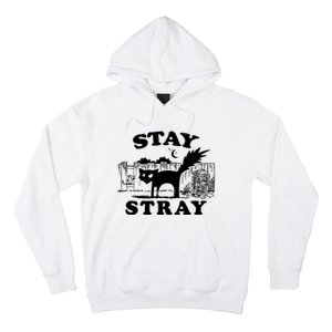 Stay Stray Cat Funny Black Cats Adventure Hoodie