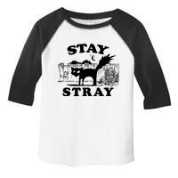 Stay Stray Cat Funny Black Cats Adventure Toddler Fine Jersey T-Shirt