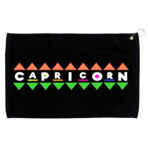 Stylish Saying Capricorn Zodiac Superstitions Horoscope Gift Grommeted Golf Towel