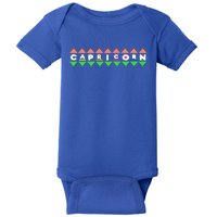 Stylish Saying Capricorn Zodiac Superstitions Horoscope Gift Baby Bodysuit