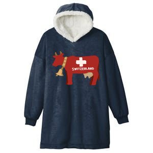 Switzerland Swiss Cow Hooded Wearable Blanket