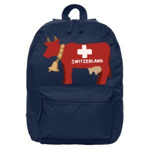 Switzerland Swiss Cow 16 in Basic Backpack