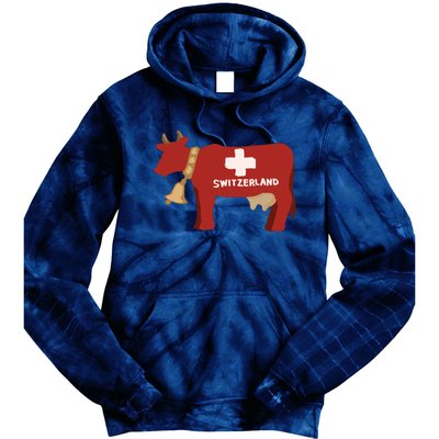 Switzerland Swiss Cow Tie Dye Hoodie