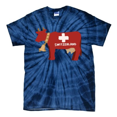 Switzerland Swiss Cow Tie-Dye T-Shirt