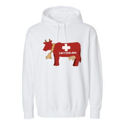 Switzerland Swiss Cow Garment-Dyed Fleece Hoodie