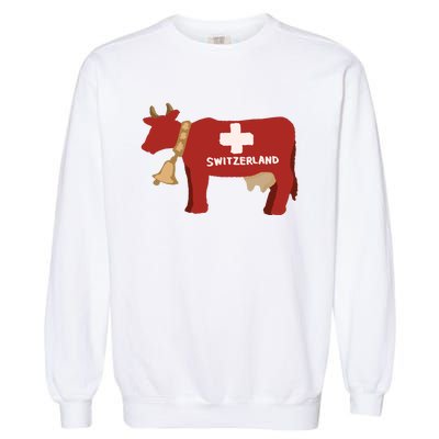 Switzerland Swiss Cow Garment-Dyed Sweatshirt