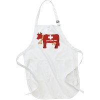 Switzerland Swiss Cow Full-Length Apron With Pockets