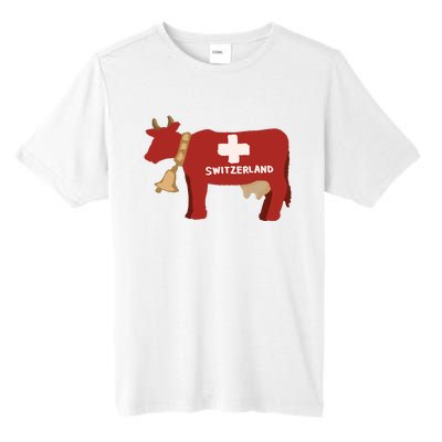 Switzerland Swiss Cow Tall Fusion ChromaSoft Performance T-Shirt