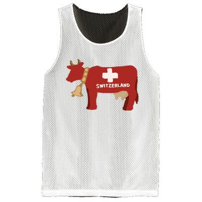 Switzerland Swiss Cow Mesh Reversible Basketball Jersey Tank