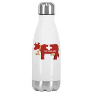 Switzerland Swiss Cow Stainless Steel Insulated Water Bottle