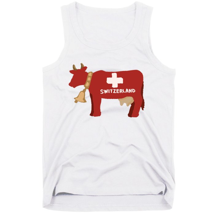 Switzerland Swiss Cow Tank Top