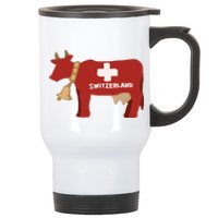 Switzerland Swiss Cow Stainless Steel Travel Mug